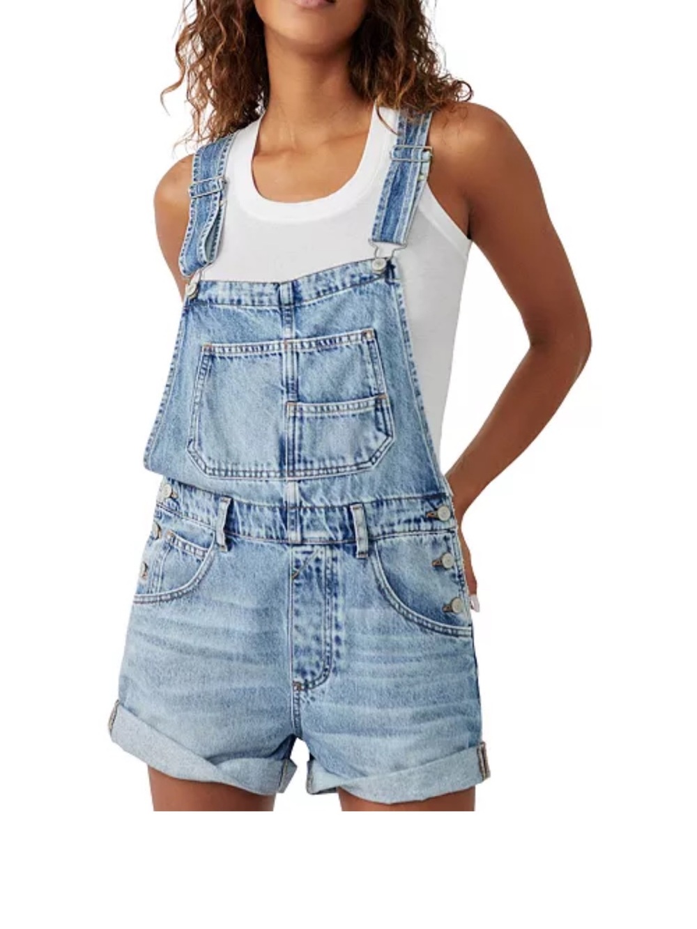 Free People We The Free Ziggy Shortalls Size XL
